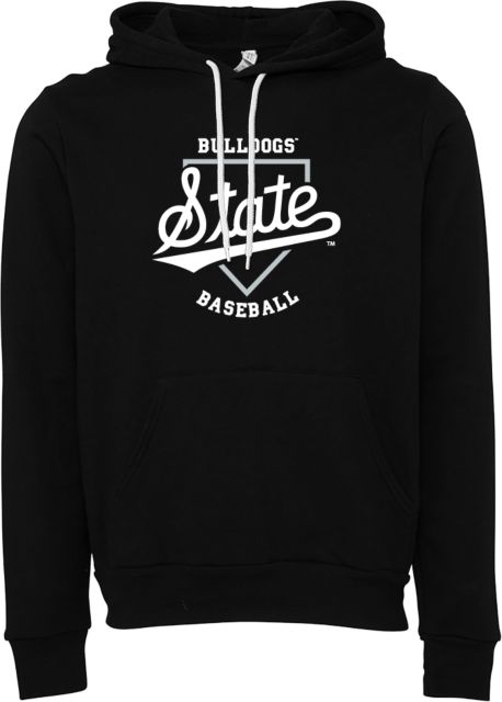 Mississippi State Bella + Canvas Fleece Hood Mississippi State Bulldogs Baseball Plate - ONLINE ONLY