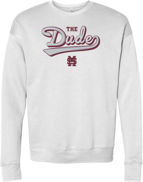 Mississippi State Bella + Canvas Fleece Crew Mississippi State The Dude Script