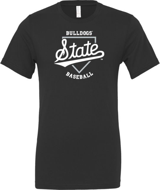 Mississippi State Bella + Canvas Jersey Cotton T Shirt Mississippi State Bulldogs Baseball Plate