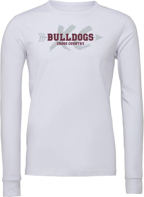 Mississippi State Bella + Canvas Jersey Cotton Long Sleeve T Shirt Mississippi State Bulldogs Cross Country XC