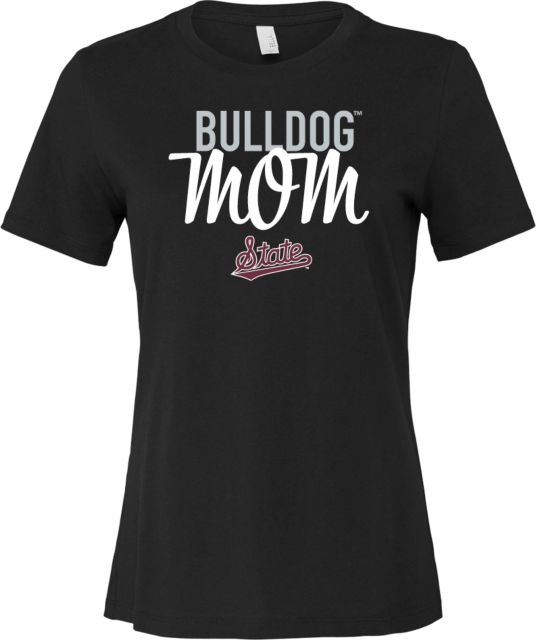 Mississippi State Bella + Canvas Womens Relaxed Cotton T Shirt Mississippi State Bulldog Mom