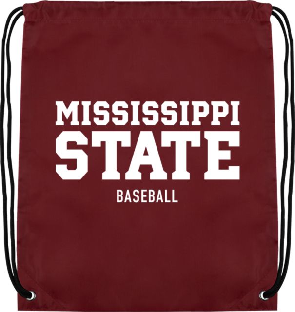 Mississippi State Drawstring Backpack Mississippi State Stacked - Baseball
