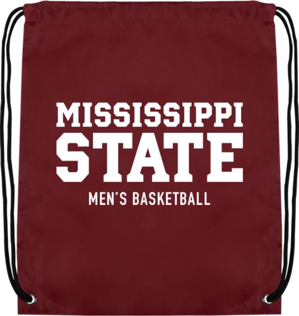 Mississippi State Drawstring Backpack Mississippi State Stacked - Mens Basketball