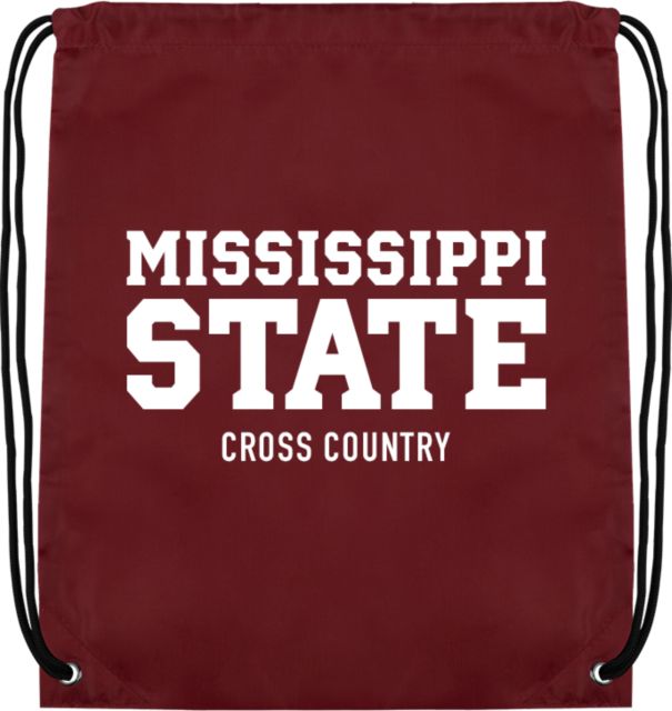 Mississippi State Drawstring Backpack Mississippi State Stacked - Cross Country