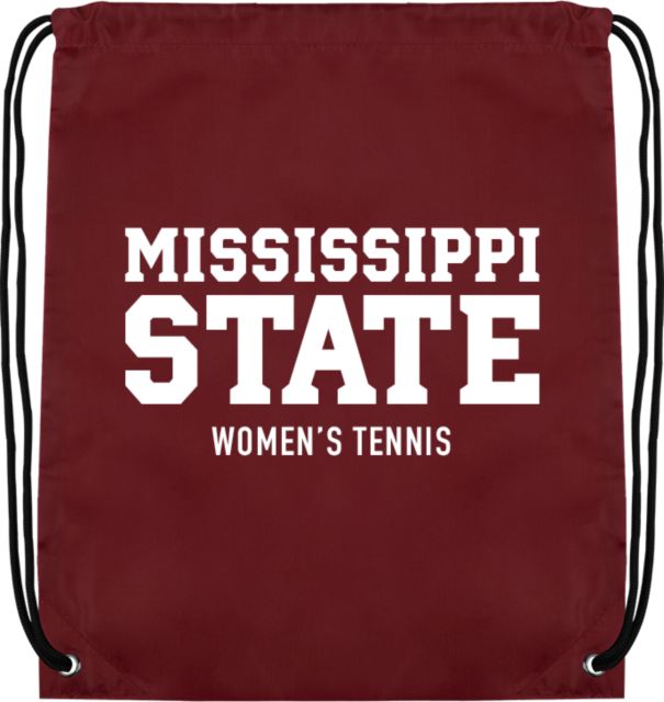 Mississippi State Drawstring Backpack Mississippi State Stacked - Womens Tennis