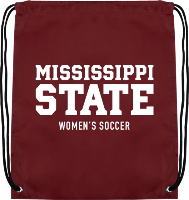 Mississippi State Drawstring Backpack Mississippi State Stacked - Womens Soccer