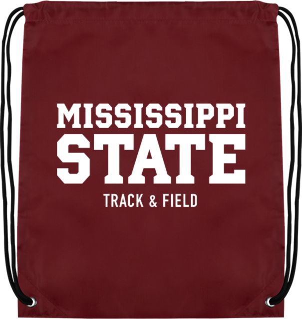 Mississippi State Drawstring Backpack Mississippi State Stacked - Track and Field