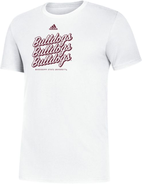 Mississippi State Adidas Amplifier Tee Adidas - Mississippi State Bulldogs Script Repeated