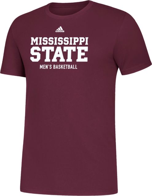 Mississippi State Adidas Amplifier Tee Adidas - Mississippi State Stacked - Mens Basketball - ONLINE ONLY