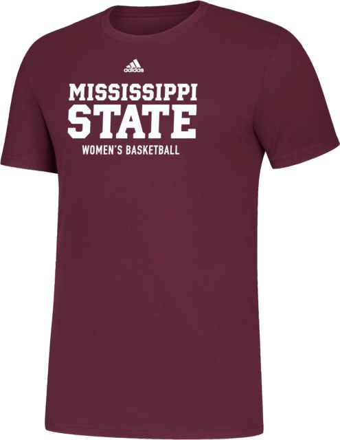 Mississippi State Adidas Amplifier Tee Adidas - Mississippi State Stacked - Womens Basketball
