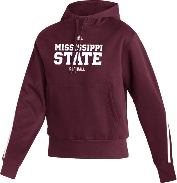 Mississippi State Adidas Womens Pullover Hood Adidas - Mississippi State Stacked - Softball