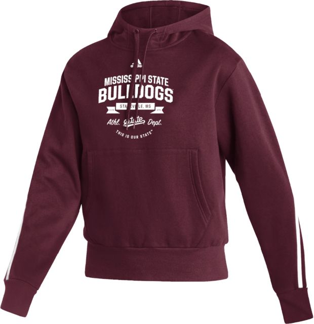 Mississippi State Adidas Womens Pullover Hood Adidas - Mississippi State Bulldogs Athl Dept