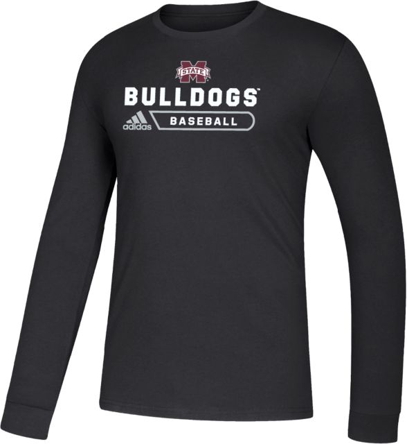 Bulldogs  Mississippi State Adidas V-Neck Baseball Jersey