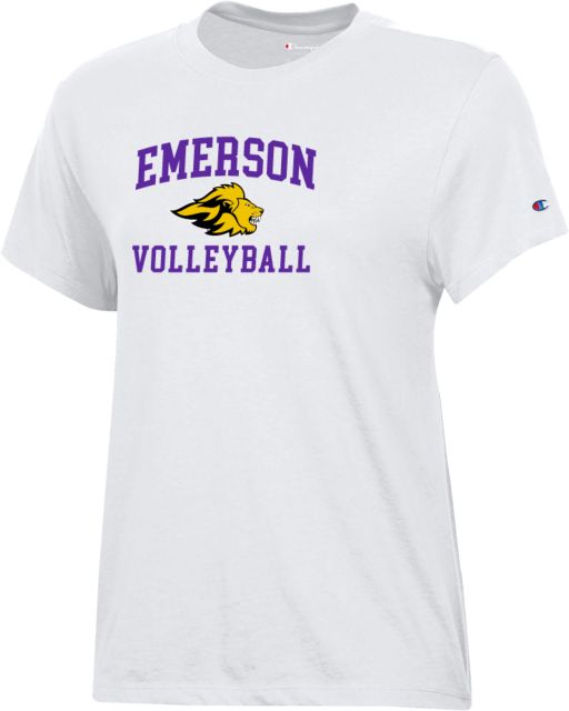 Emerson Champion Womens  Core Short Sleeve Tee Emerson Volleyball w/ Mascot - ONLINE ONLY