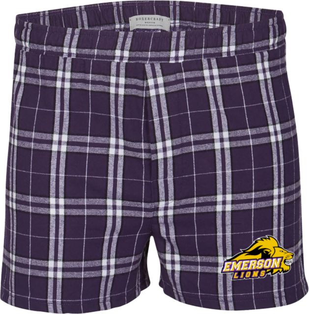 Emerson Boxercraft Flannel Boxer Shorts Emerson Lions Athletics Wordmark - ONLINE ONLY