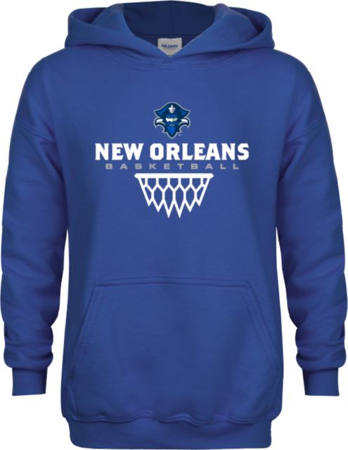 New Orleans Youth Fleece Hoodie Sharp Net Basketball Design - ONLINE ONLY