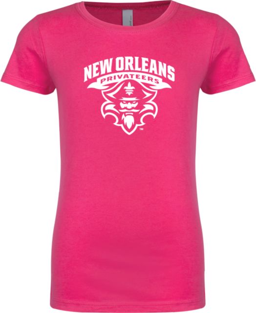 New Orleans Next Level Girls Fashion Fit T Shirt Primary Mark - ONLINE ONLY