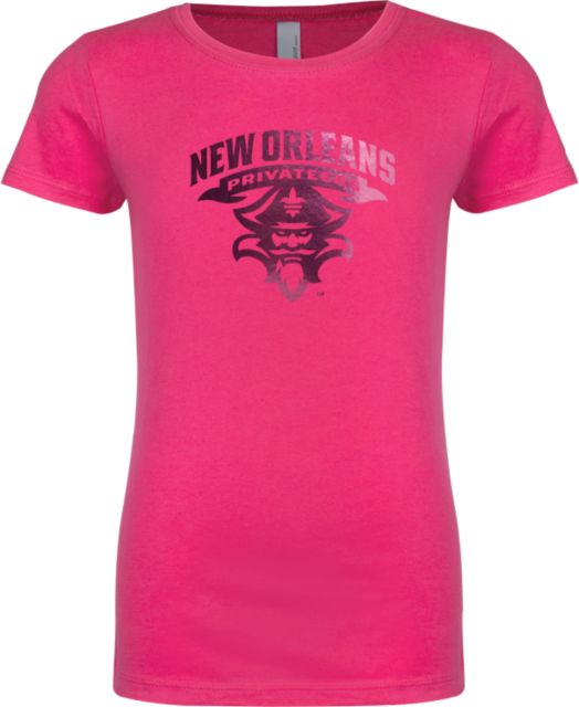 New Orleans Next Level Girls Fashion Fit T Shirt Primary Mark Foil - ONLINE ONLY