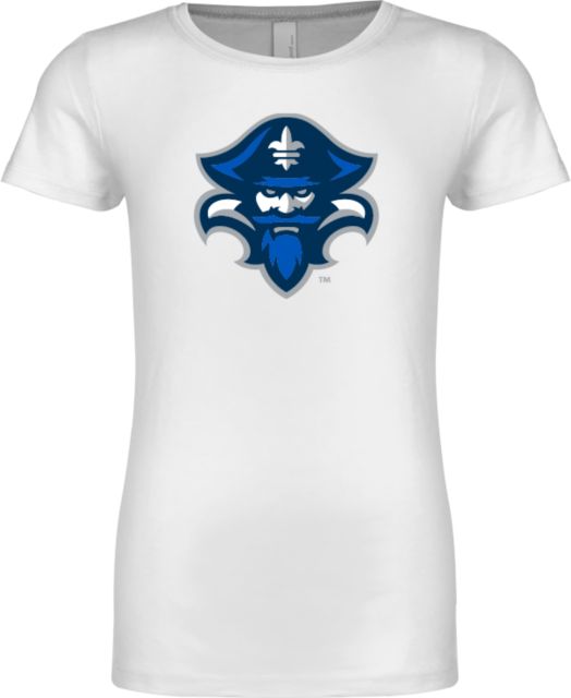 New Orleans Next Level Girls Fashion Fit T Shirt Privateer Head - ONLINE ONLY