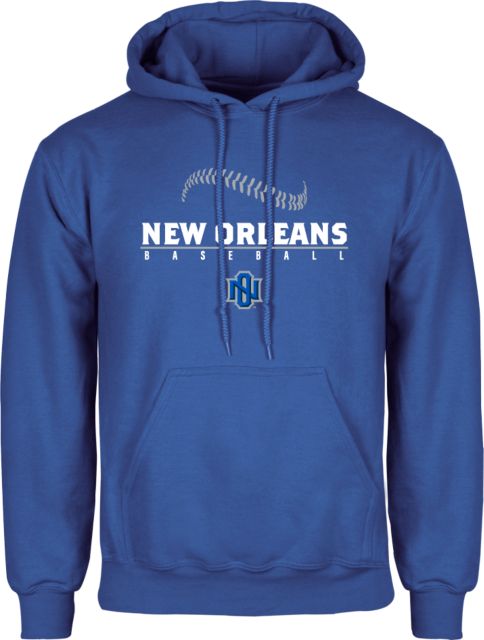 New Orleans Fleece Hoodie Baseball Seams Stacked Design - ONLINE ONLY