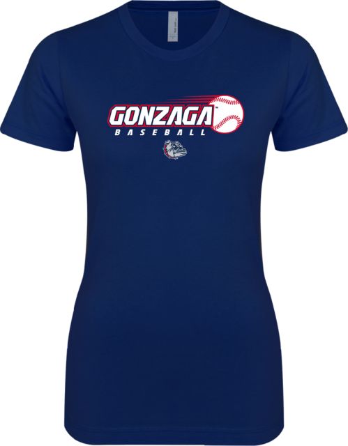 Gonzaga Next Level Ladies SoftStyle Junior Fitted Tee Gonzaga Baseball Flying Ball - ONLINE ONLY