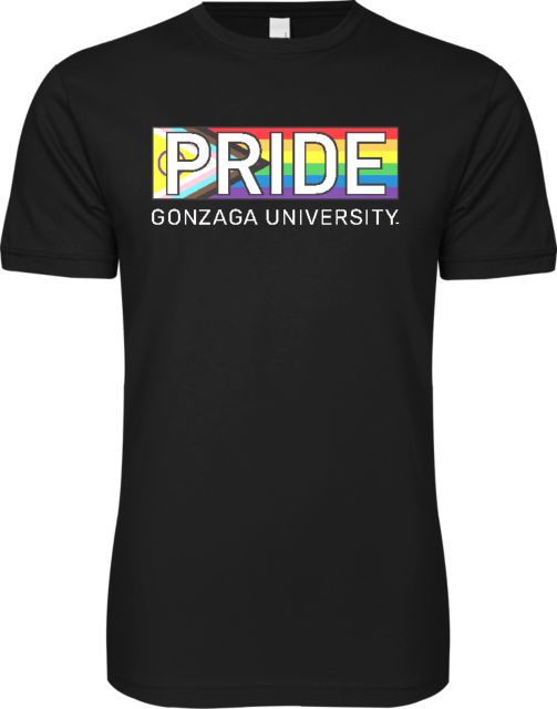 Gonzaga Next Level SoftStyle T Shirt Pride Flag - ONLINE ONLY