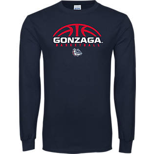 Gonzaga Bulldogs Heart 3/4 T-Shirt - Apparel Gonzaga Bulldogs Heart 3/4 T-Shirt - Apparel
