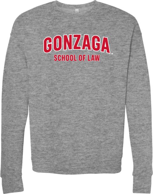 Gonzaga Bella + Canvas Fleece Crew Gonzaga School of Law Arch - ONLINE ONLY