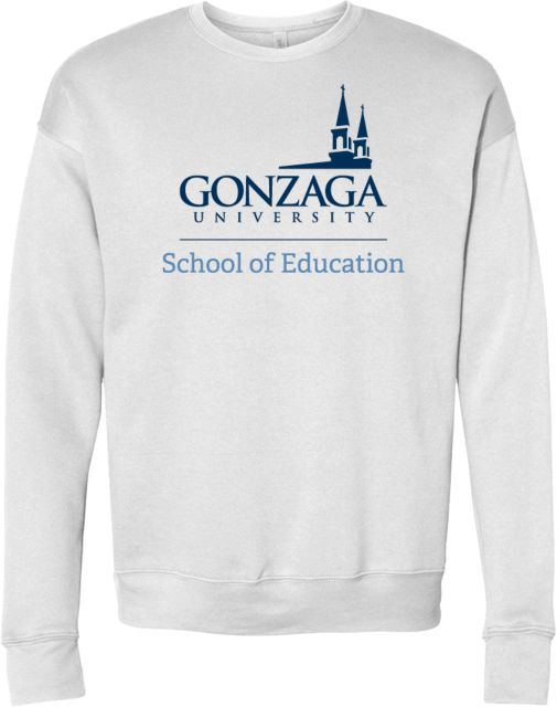 Gonzaga Bella + Canvas Fleece Crew School of School of Education - Gonzaga Stacked - ONLINE ONLY