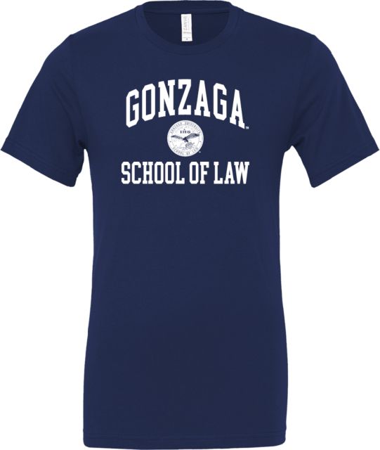 Gonzaga Bella + Canvas Jersey Cotton T Shirt Gonzaga Law Seal - ONLINE ONLY
