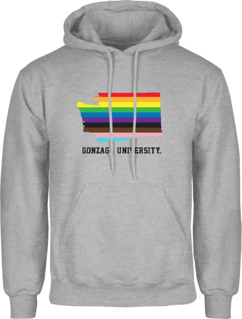 Gonzaga Fleece Hoodie Rainbow State - ONLINE ONLY