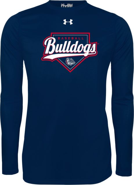 Gonzaga Under Armour Long Sleeve Tech Tee Bulldogs Baseball Script and Plate - ONLINE ONLY