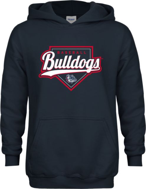 Gonzaga Youth Fleece Hoodie Bulldogs Baseball Script and Plate - ONLINE ONLY