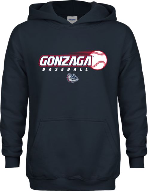 Gonzaga Youth Fleece Hoodie Gonzaga Baseball Flying Ball - ONLINE ONLY