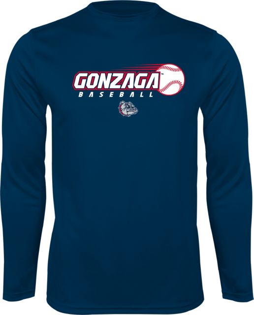 Gonzaga Performance Longsleeve Shirt Gonzaga Baseball Flying Ball - ONLINE ONLY