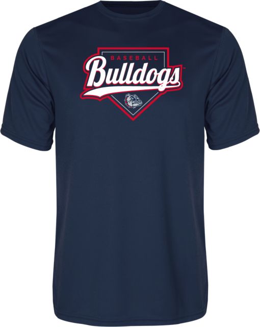 Gonzaga Performance Tee Bulldogs Baseball Script and Plate - ONLINE ONLY