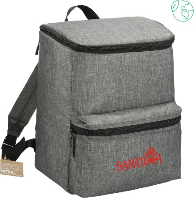 NYRA Excursion Recycled 20 Can Backpack Cooler Saratoga Official Mark