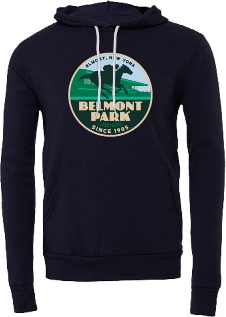 NYRA Bella + Canvas Fleece Hood Belmont Park Badge