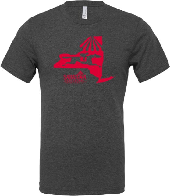 NYRA Bella + Canvas Heather CVC T Shirt Saratoga- NY State Race Course