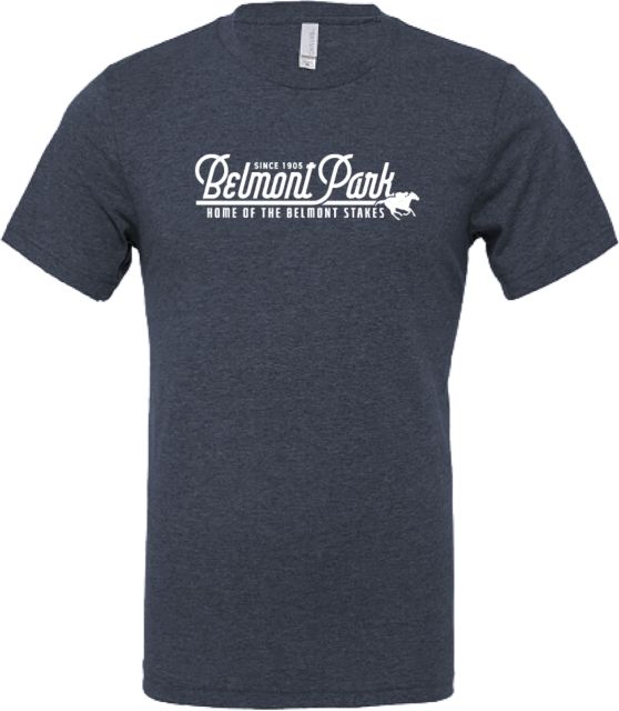 NYRA Bella + Canvas Heather CVC T Shirt Belmont Script