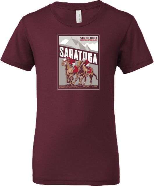 NYRA Bella + Canvas Youth Jersey T Shirt Saratoga- NY State Race Course