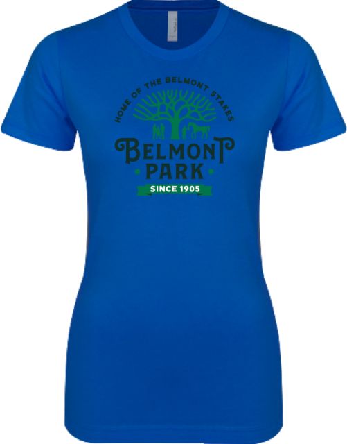 NYRA Next Level Womens Boyfriend Tee Belmont Park Tree