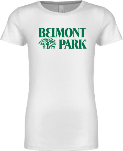 NYRA Next Level Girls Fashion Fit T Shirt Belmont Park Official Mark