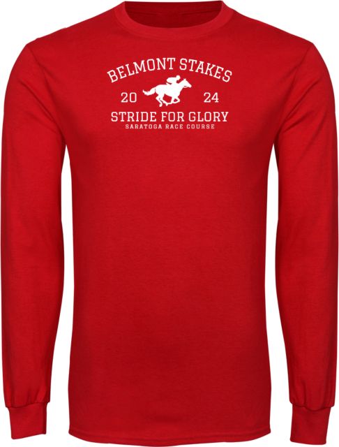 2024 Belmont Stakes Long Sleeve T Shirt Belmont Stakes Saratoga - Stride for Glory