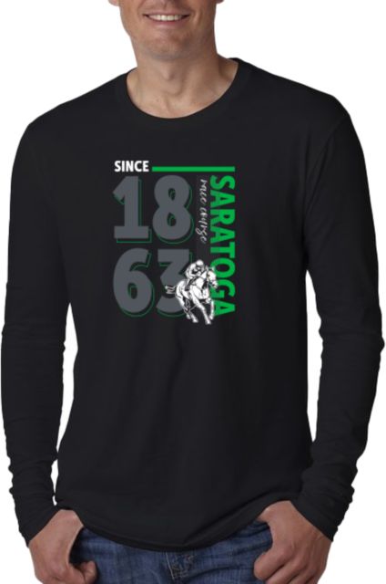 Saratoga Next Level Black Cotton Long Sleeve Tee