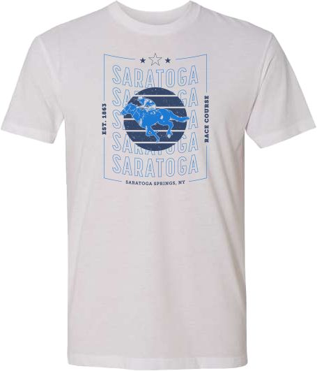 Saratoga Next Level White Suede Tee