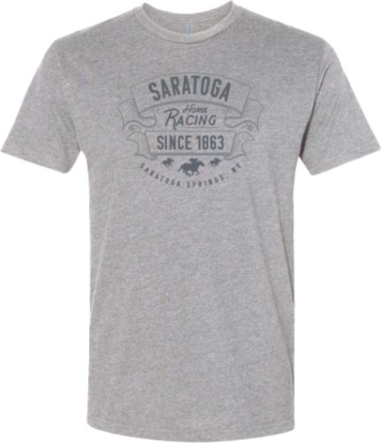 Saratoga Next Level Heather Grey Suede Tee