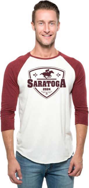 Saratoga 2024 Threadfast Red Triblend 3/4 Sleeve Raglan