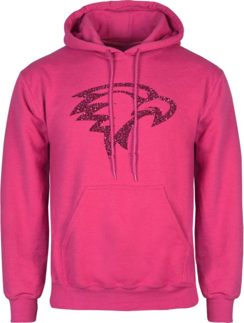 La Sierra Fuchsia Fleece Hoodie Eagle Head Glitter - ONLINE ONLY