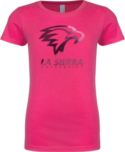 La Sierra Next Level Girls Fuchsia Fashion Fit T Shirt Primary Mark - ONLINE ONLY